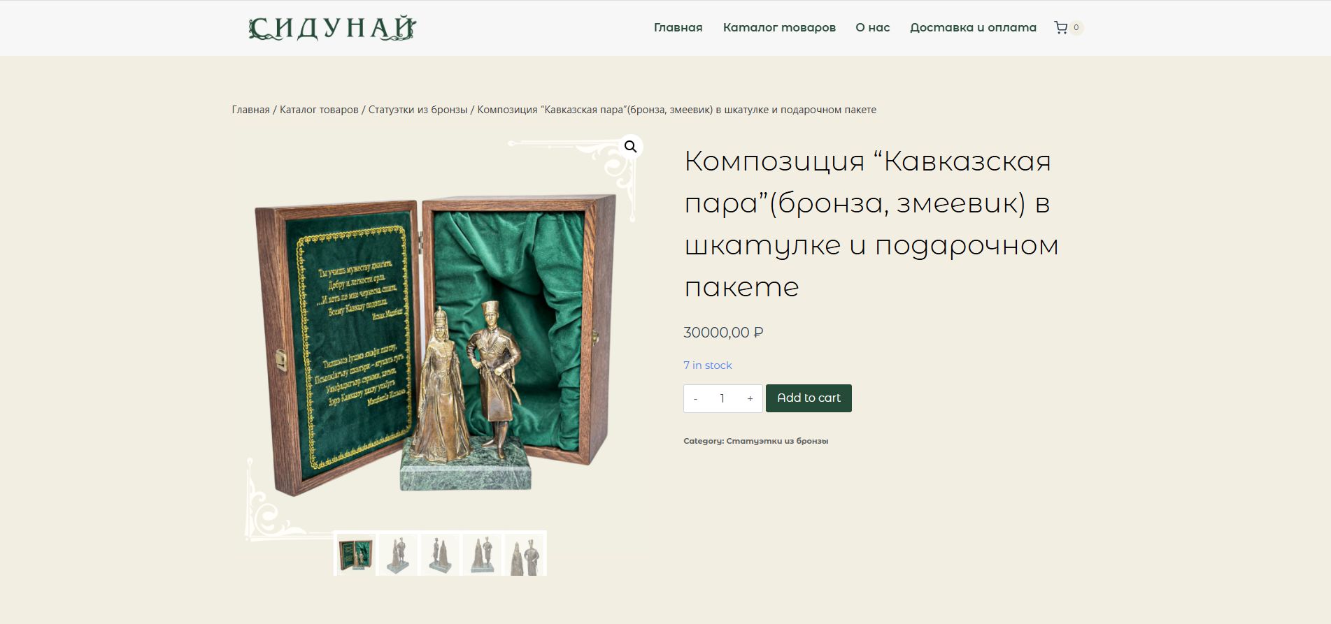 Галерея кейса — итоговый экран