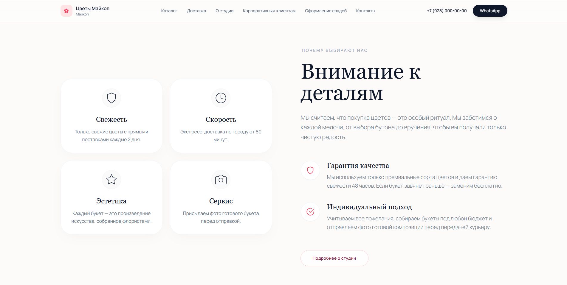 Галерея кейса — итоговый экран