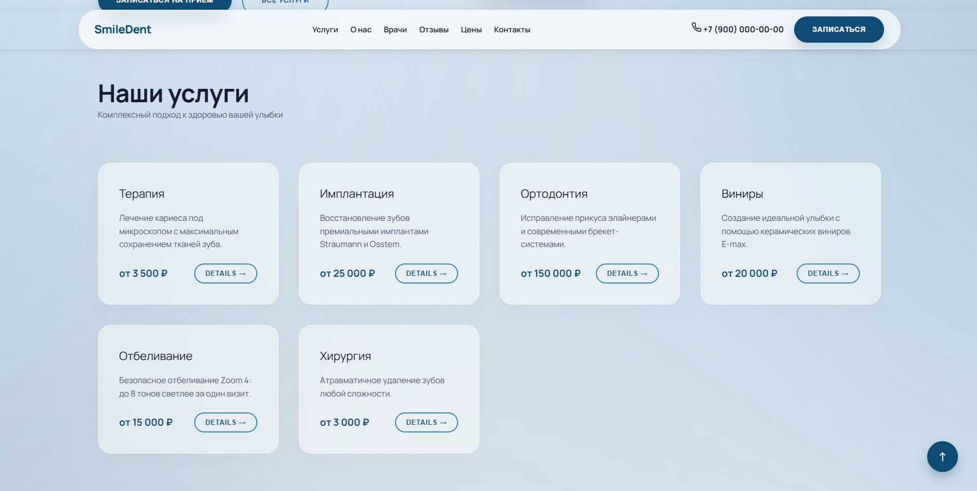 Галерея кейса — деталь интерфейса